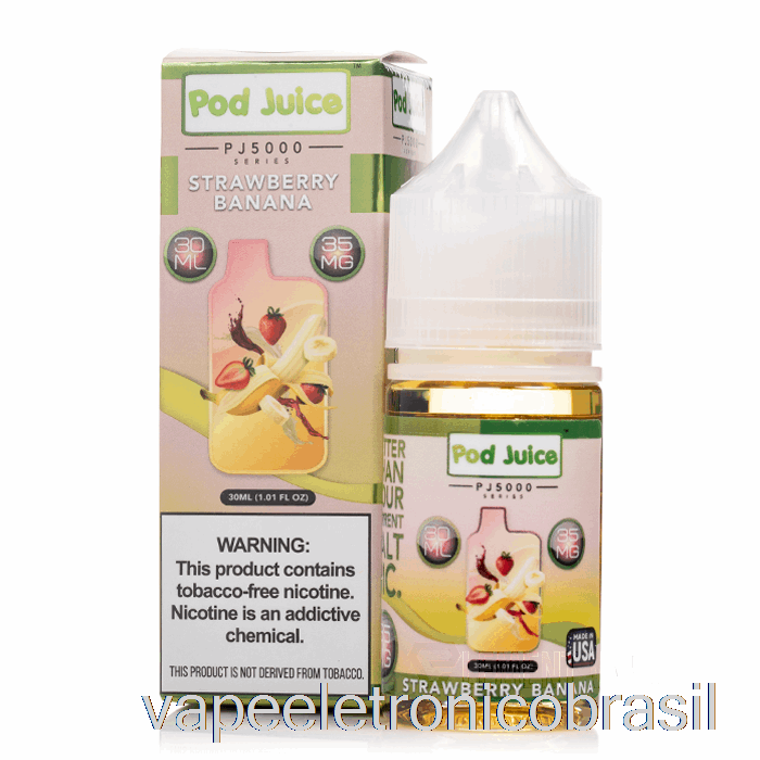 Vape Vaporesso Morango Banana - Suco De Vagem Pj5000 - 30ml 55mg